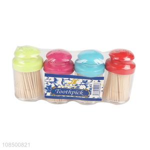 Hot sale 600pcs natural bamboo toothpicks for party, olive, fruit