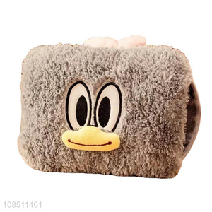 Factory supply rechargeable safe electric <em>hot</em> <em>water</em> <em>bag</em> with plush cover