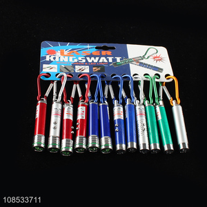 High quality mini aluminul alloy keychain led <em>flashlight</em> laser pointer