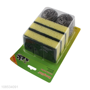 New arrival household kitchen cleaning kit cleaning ball cleaning sponge
