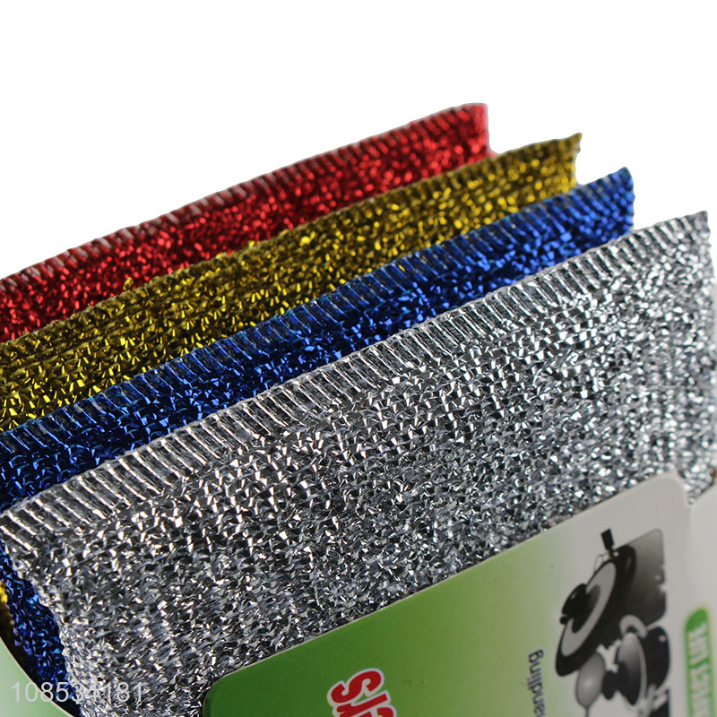 Top products 4pieces reusable kitchen sponge scrubber for sale