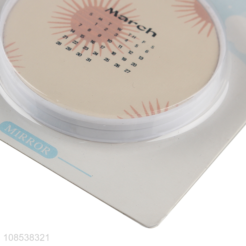Wholesale folding makeup mirror double sided pocket mirror