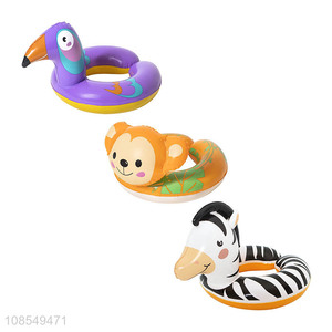 Wholesale inflatable pool floats animal swim tube ring water toy