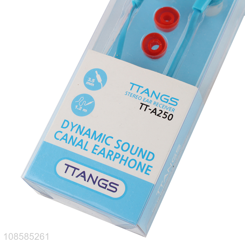 Top sale stereo ear receiver dynamic  sound canal earphones