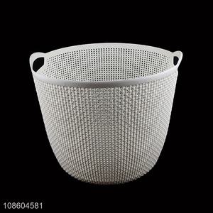 Online wholesale round household dirty clothes basket with handle