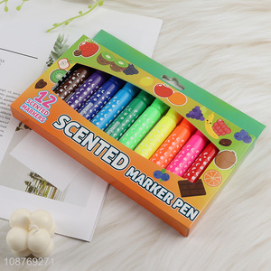 Good quality 12-color scented acrylic paint markers set