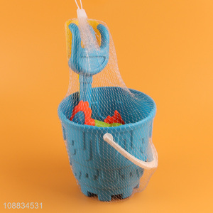 Hot selling <em>plastic</em> beach toy set with sand <em>bucket</em> sand rake