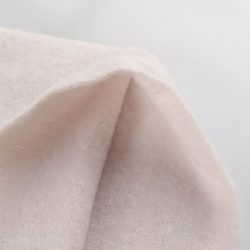 Factory Price Winter Scarf Plain Soft Thick Shawls for Women Girls