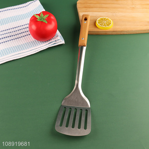 Online wholesale non-stick stainless steel slotted spatula for cooking