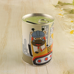 China factory cartoon children tinplate <em>money</em> <em>box</em> piggy bank