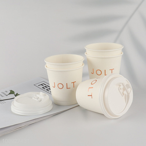 Yiwu market <em>disposable</em> paper cup coffee juice cup with lid