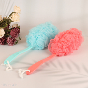 High Quality Long Handle Mesh Loofah Back Scrubber Bath Brush