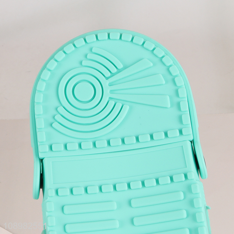 Wholesale Slipper Shaped Silicone Zipper Pencil Bag Big Capacity Pencil Pouch