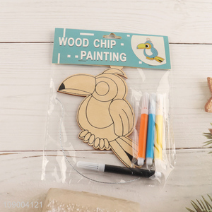 China Imports DIY Painting <em>Wooden</em> Toucan <em>Craft</em> Kit for Kids