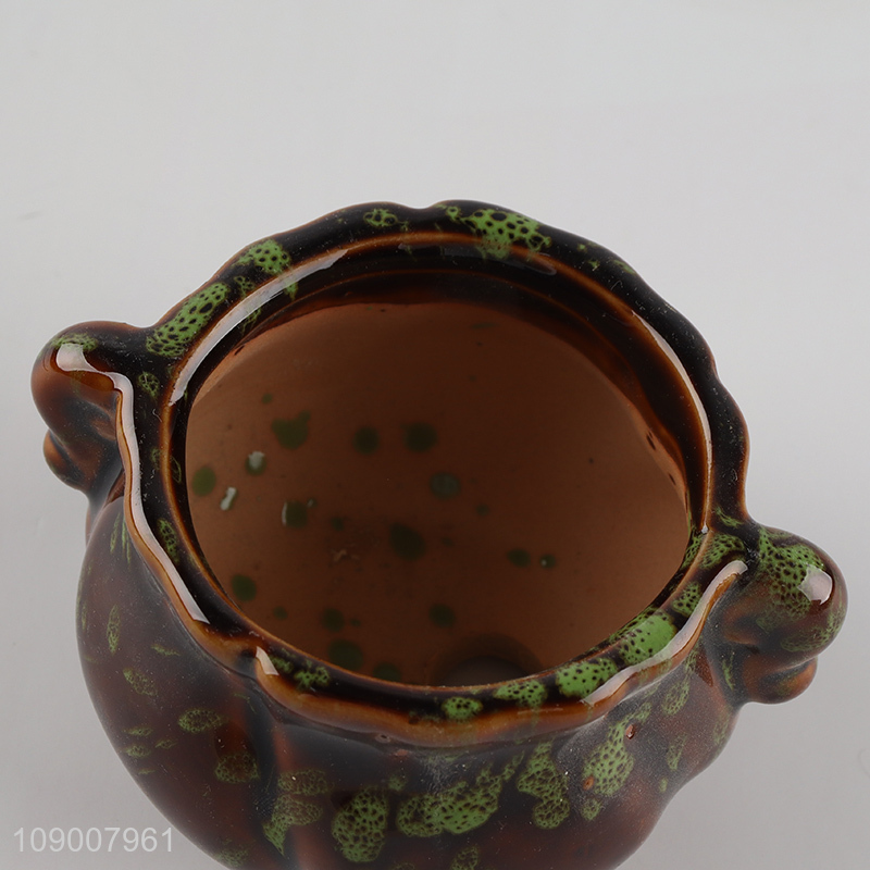 Good Quality Ceramic Flower Pot Ceramic Glazed Succulent Planter for Garden Decor