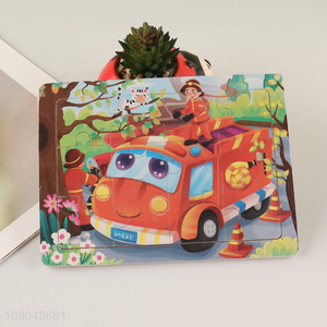 China products fire fighting truck pattern kids educational toys puzzle toys