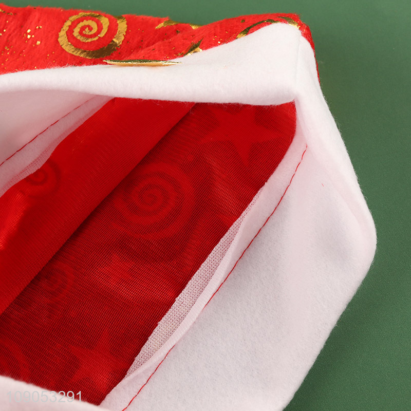 Low Price Non-Woven Christmas Hat Santa Hat Unisex Xmas Hat