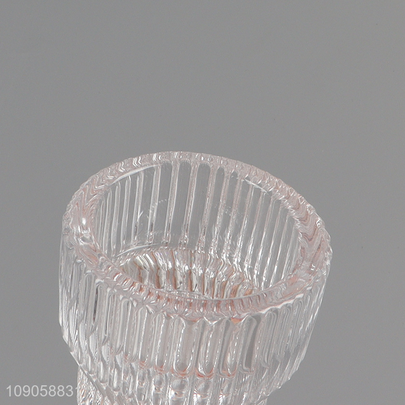 New arrival party decoration clear glass tealight candle holder candle holder