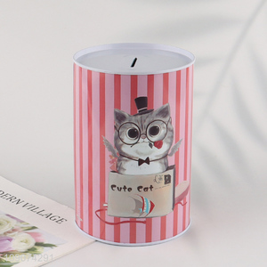 Online wholesale cat printed metal <em>money</em> <em>box</em> for children