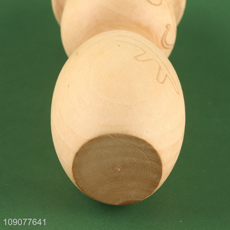 Top quality snowman shape diy wooden figure peg dolls for sale