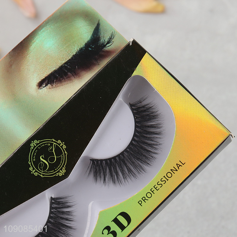 Yiwu market professional natural soft 3d false  eyelash for sale