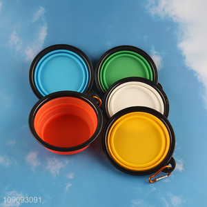 Hot Selling Collapsible Pet Dog Bowl for Walking Parking Traveling