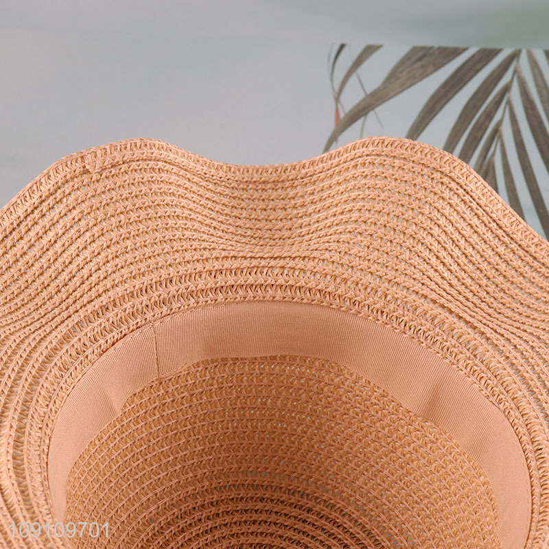 Top selling outdoor summer fashionable beach hat straw hat  sun hat