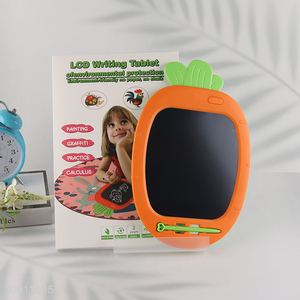 Most popular carrot shape kids LCD writing tablet painting tablet