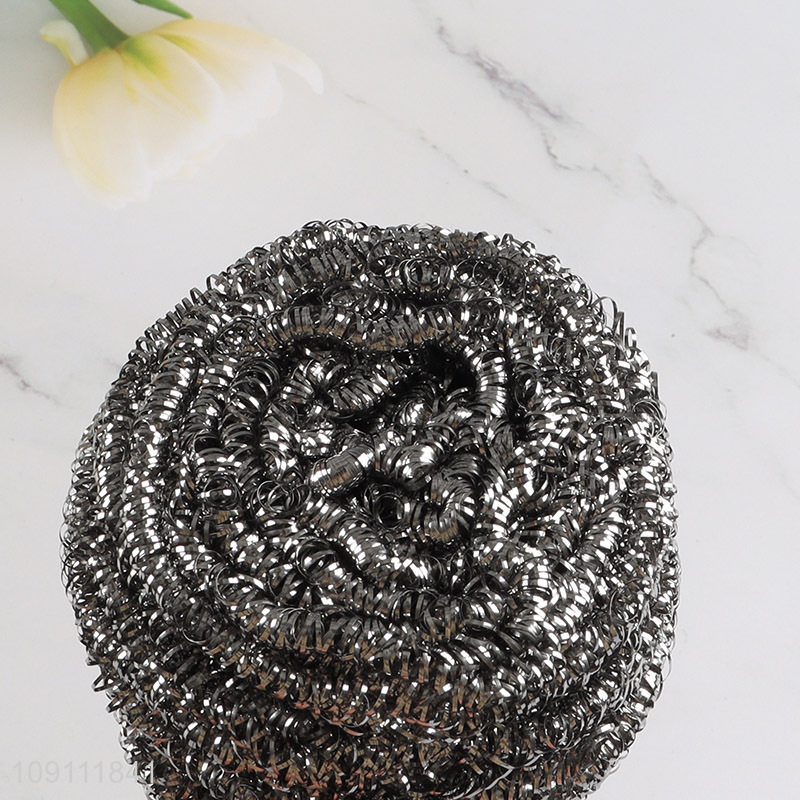 China Imports Heavy Duty Steel Wool Scrubber for Dishes Pots Cleaning