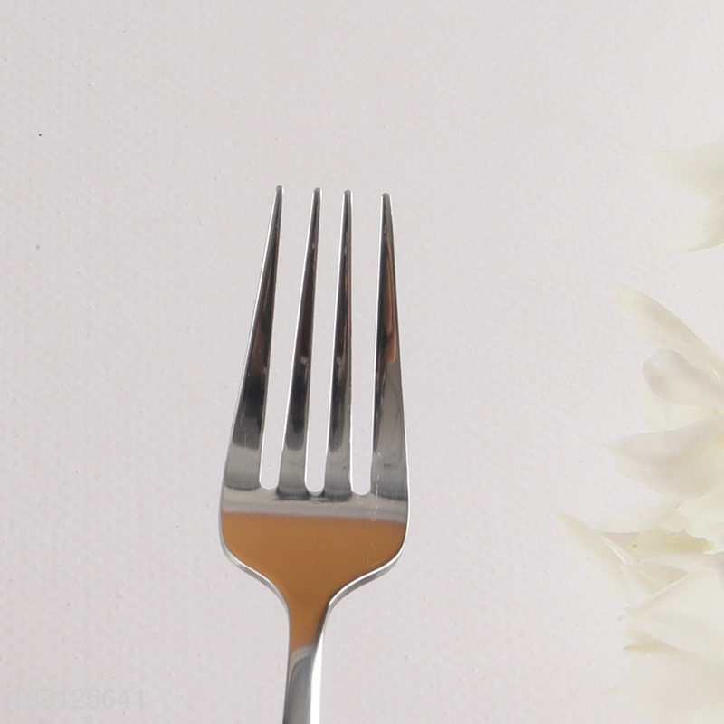 High Quality Stainless Steel Dinner Fork Long Handle Metal Table Fork