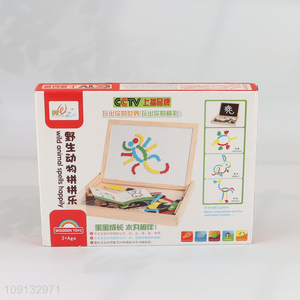 Hot Selling Magnetic Animal Puzzle Drawing Board Educational Toy for Kids