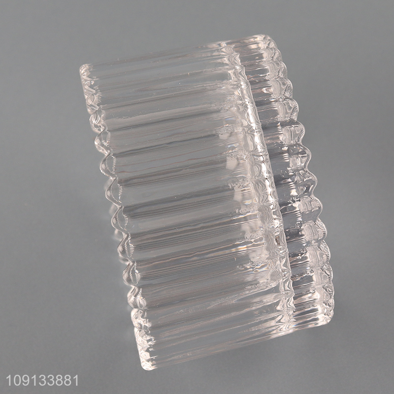 Top selling clear glass home candy storage jar with lid