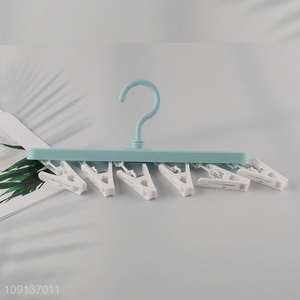 Factory Supply Folding Socks Drying <em>Rack</em> Socks Hangers with 6 Clips