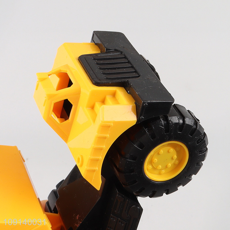 Hot products creative children inertial excavator truck toys