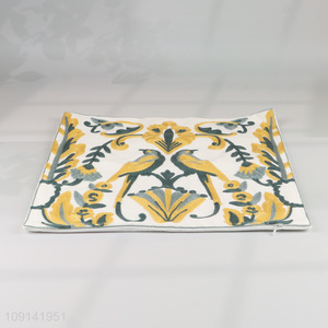 Hot selling square cotton comfort boster case pillow case wholesale