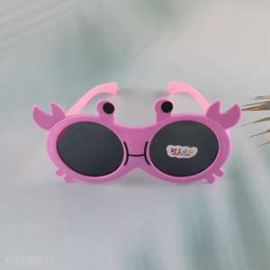 Most popular crab shape kids cartoon plastic <em>sunglasses</em>