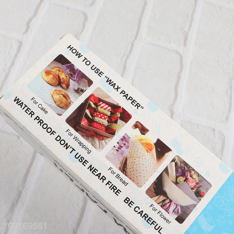 High Quality 50PCS Wax Paper  Waterproof Grease Proof Non-Stick Wax Paper