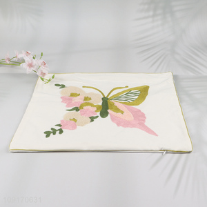 Factory Supply Cotton Embroidered Pillow Covers Decorative Couch Pillow Covers