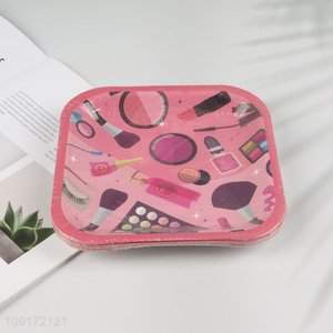 Factory Price 10 Pieces Makeup Birthday <em>Paper</em> Plates Disposable <em>Paper</em> Plates