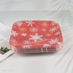 Good Quality 30 Pieces Christmas <em>Paper</em> Plates Disposable <em>Paper</em> Desserts Plates