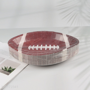Factory Supply 50 Pieces Footaball <em>Paper</em> Plates Disposable Footaball <em>Paper</em> Plates