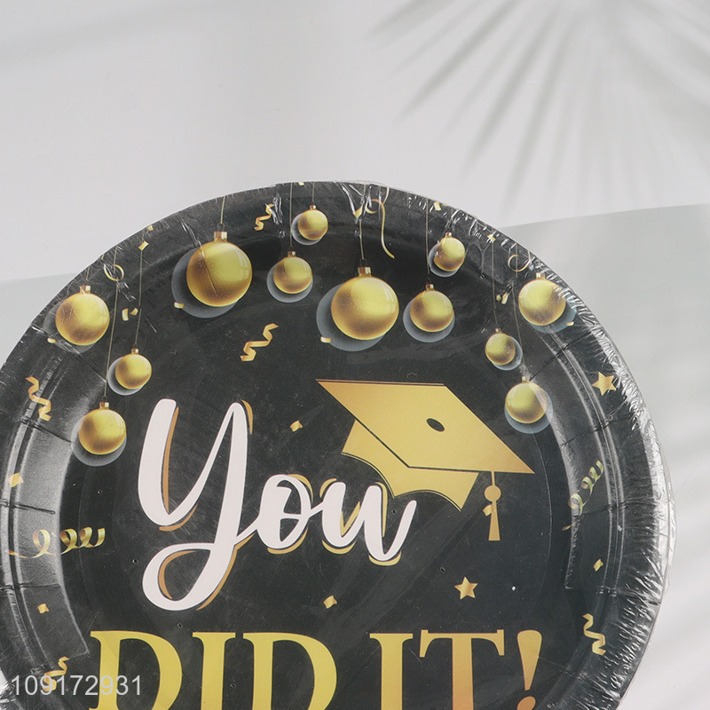 Factory Supply Disposable Paper Dinnerware Set Graduation Party Supplies Wholesale