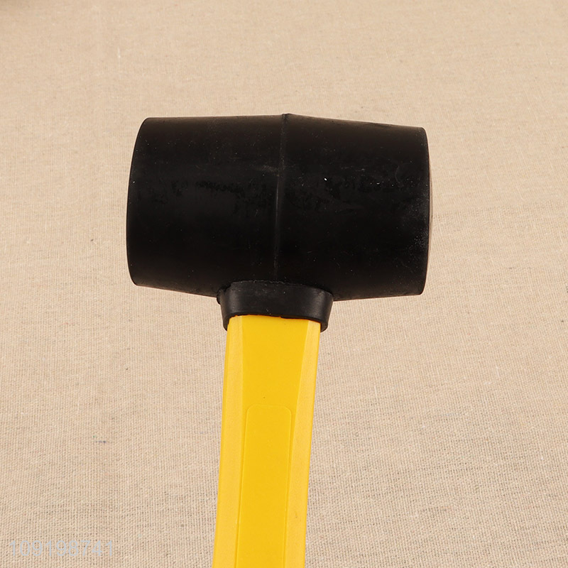 Good quality heavy duty hardware tool shockproof rubber hammer  for sale