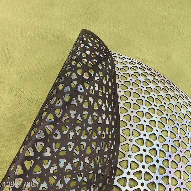 New Arrival Round Placemats Metallic Table Mats for Dining Table Decor