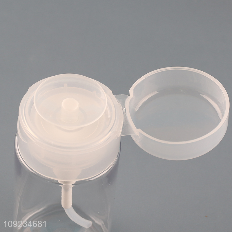 Hot products portable clear plastic  nail polish remover bottle empty bottle