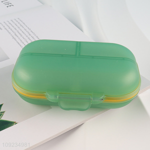 Top selling green plastic medicine storage box pill box wholesale
