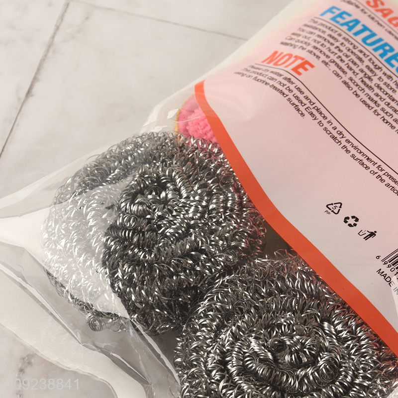 Good sale home kitchen cleaning kit cleaning ball scouring pad set