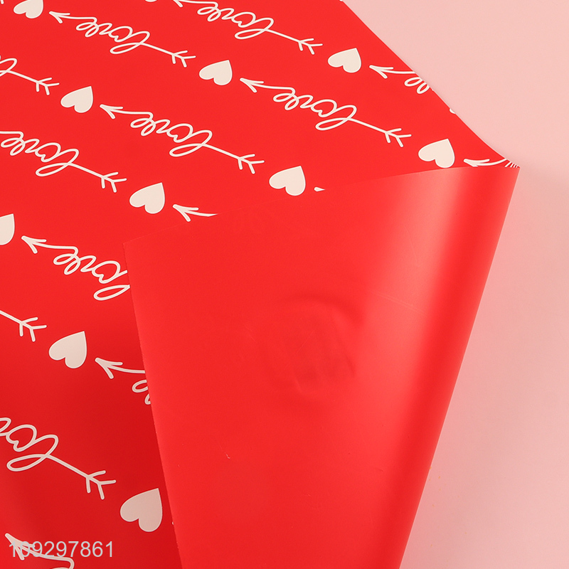 Yiwu market heart packaging paper wrapping paper