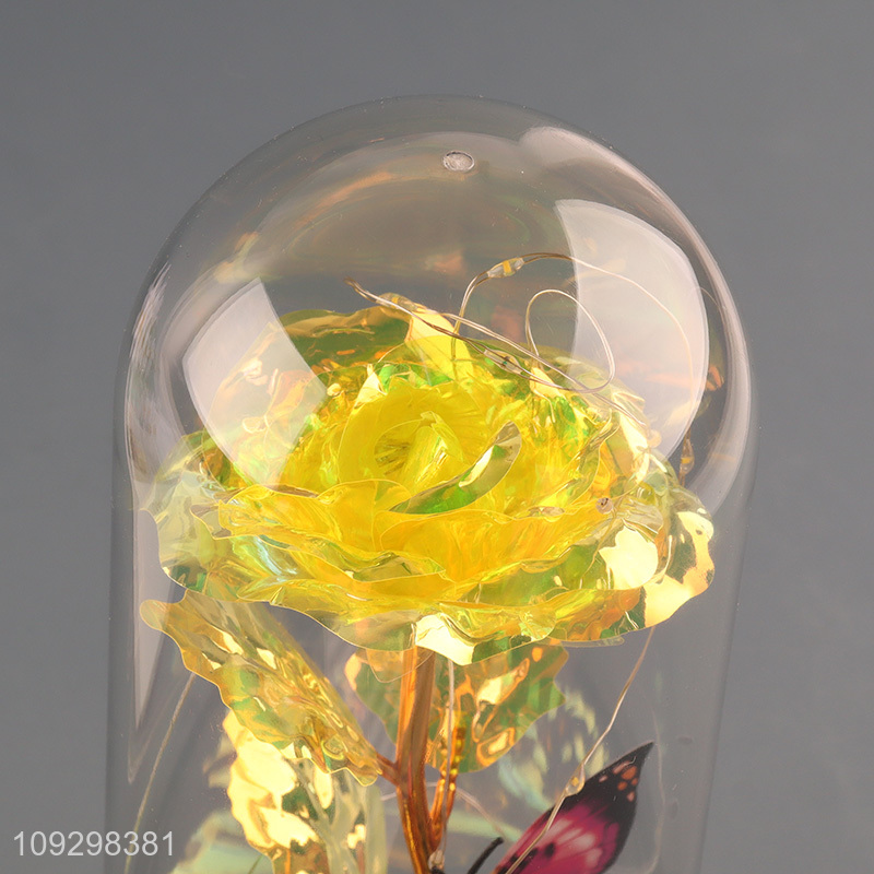 Top quality butterfly flower ornament with acrylic cover