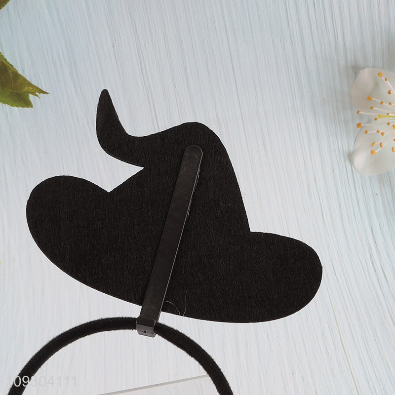 Best quality witch hat Halloween party decoration hair hoop